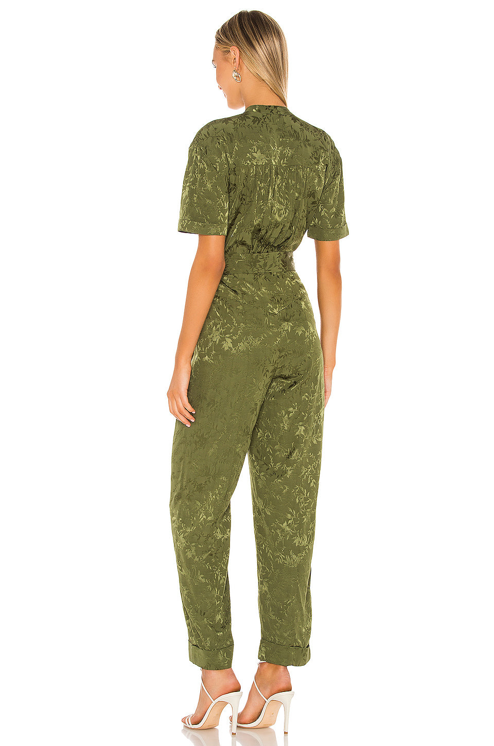 Leighton Jumpsuit in OLIVE GREEN
