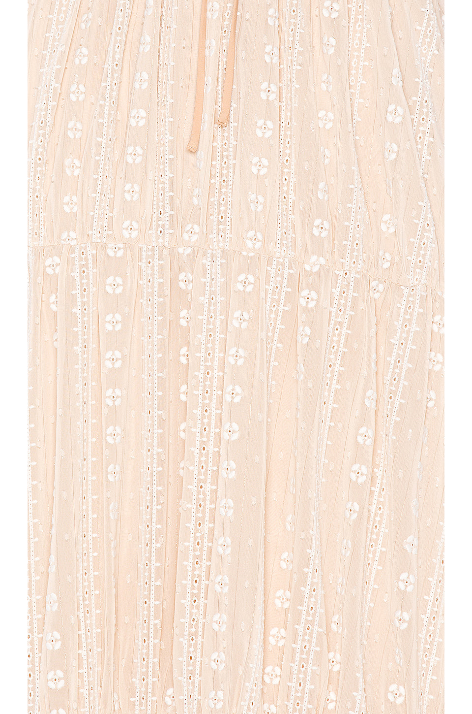 Martina Maxi Dress in NUDE & WHITE