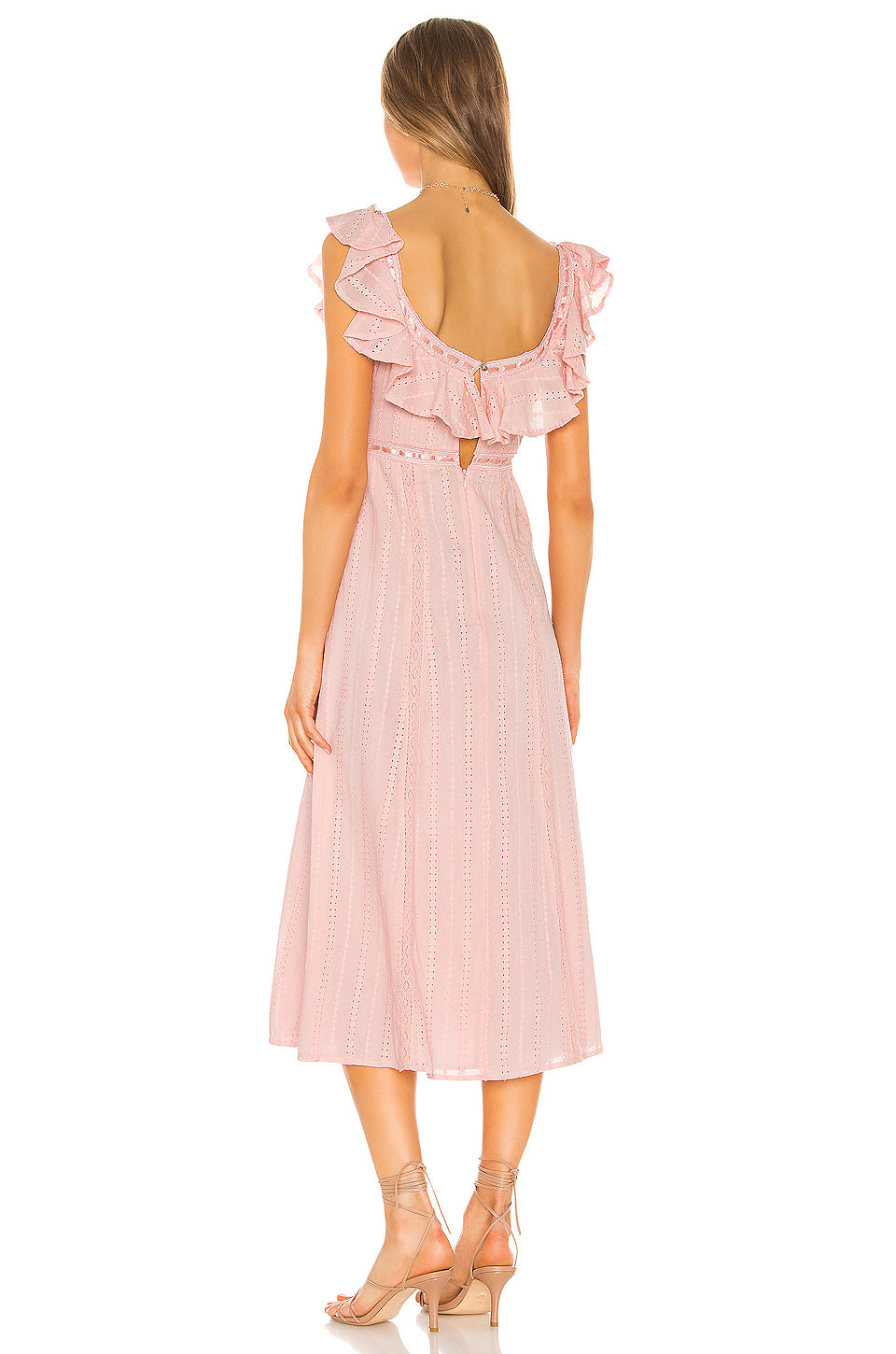 Ande Midi Dress in BABY PINK