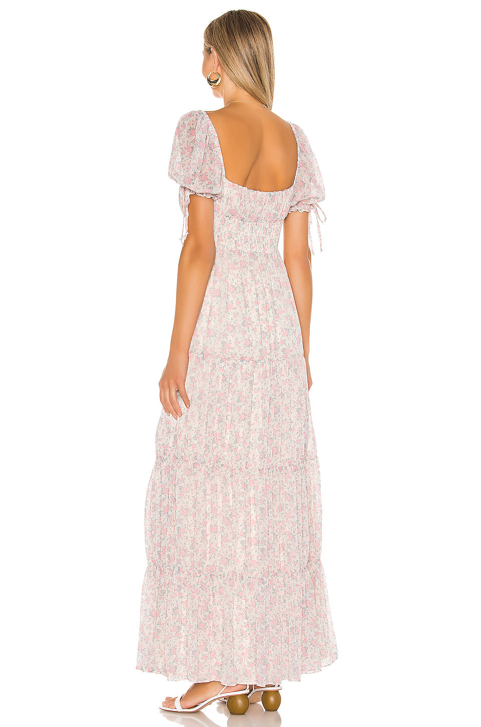 Annalyse Dress in IVORY ROSE BLOOMS