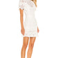 Kassie Mini Dress in WHITE LACE
