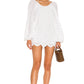Felix Embroidered Dress in WHITE