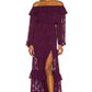 Sienna Maxi Dress in BERRY RED