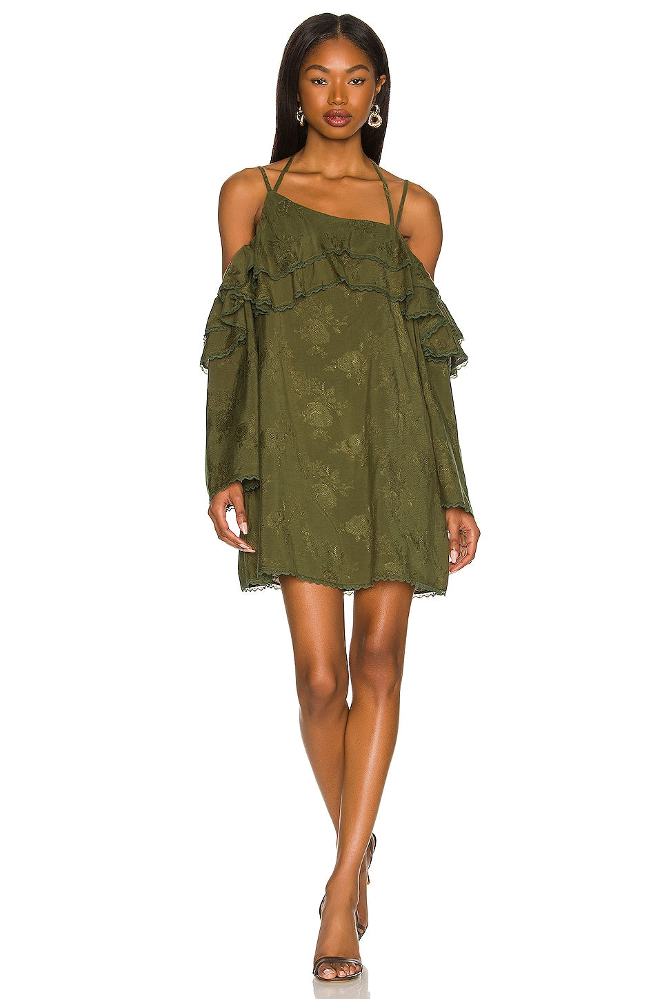 Marley Dress in OLIVE GREEN