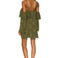 Marley Dress in OLIVE GREEN
