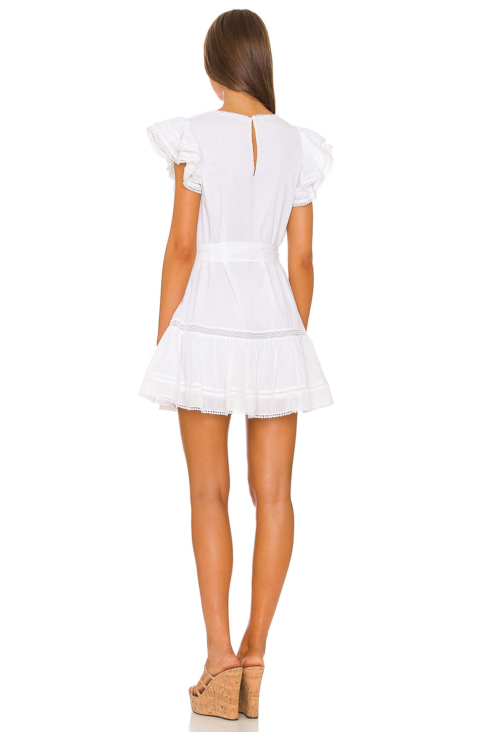 Amber Mini Dress in WHITE