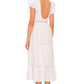 Claudette Midi Dress in WHITE