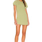 Green The Jeannie Tee Shirt Dress in PALM