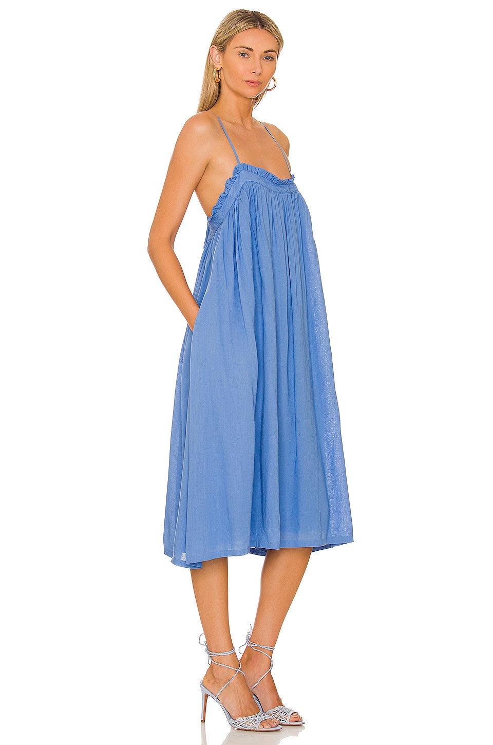 Kendra Midi Dress in BLUE