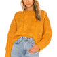Paola Cable Sweater in MUSTARD