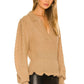 Dahlia Mini French Knot Sweater in TAUPE