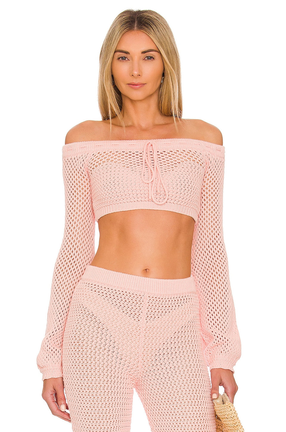 Andy Off Shoulder Sweater in MAUVE