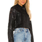 Sano Vegan Leather Jacket in BLACK