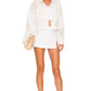 Valentina Embroidered Jacket in WHITE