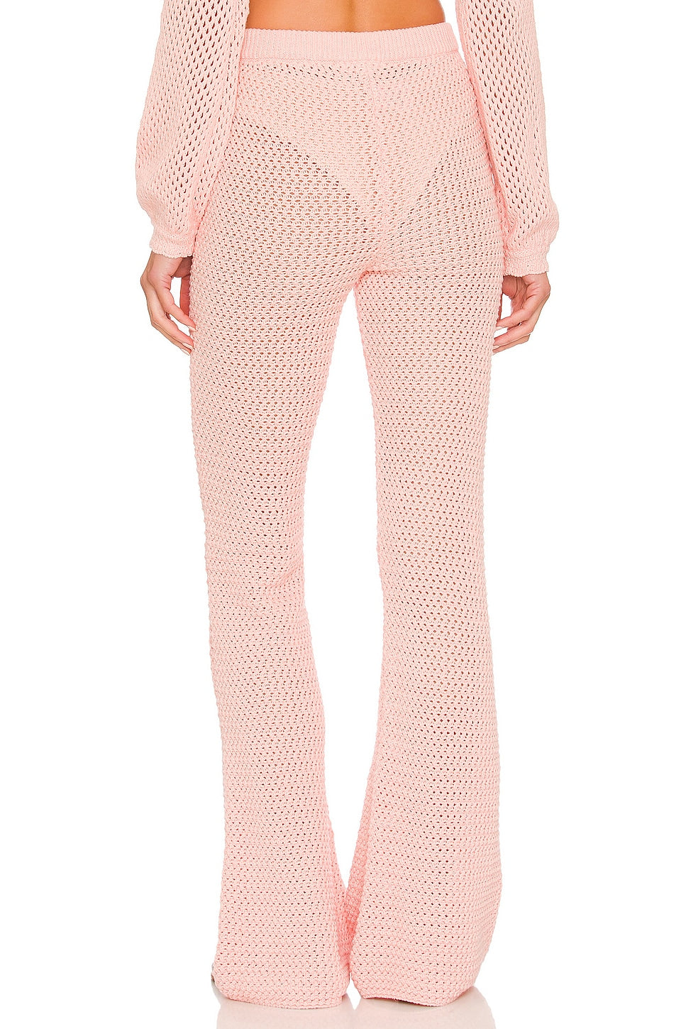 Andy Open Stitch Knit Pant in MAUVE