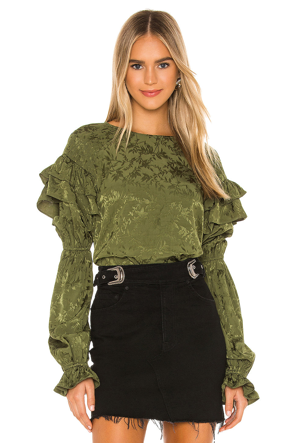 Eloise Top in OLIVE GREEN