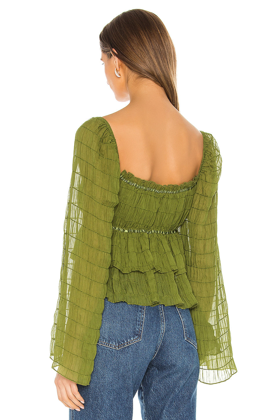 Lucy Top in MOSS GREEN