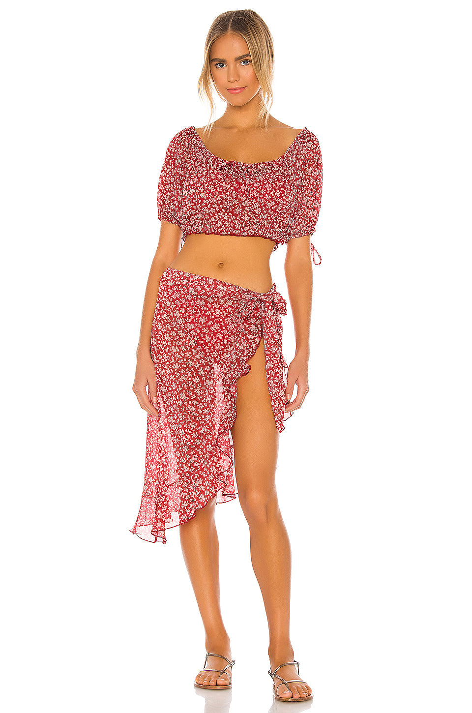 Solare Top in CHERRY FLORAL