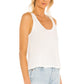 Green The Nora Tank Top in IVORY