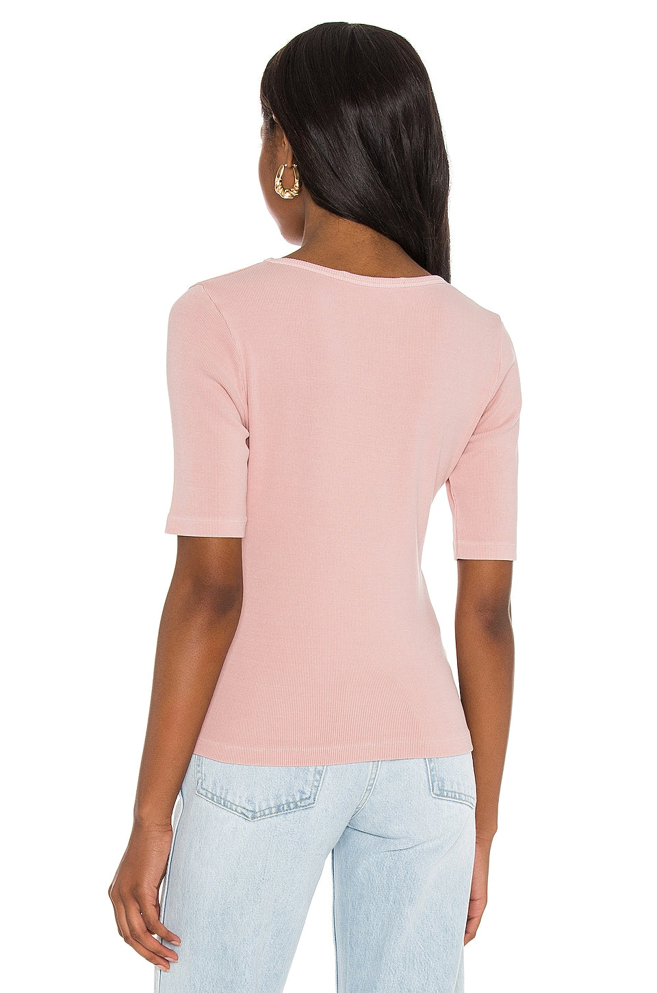 Green The Zoe Top in BLUSH PINK