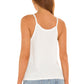 Green The Carly Tank Top in IVORY