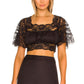Hailey Lace Top in BLACK