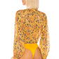 Adine Bodysuit in GOLDEN ROSE FLORAL