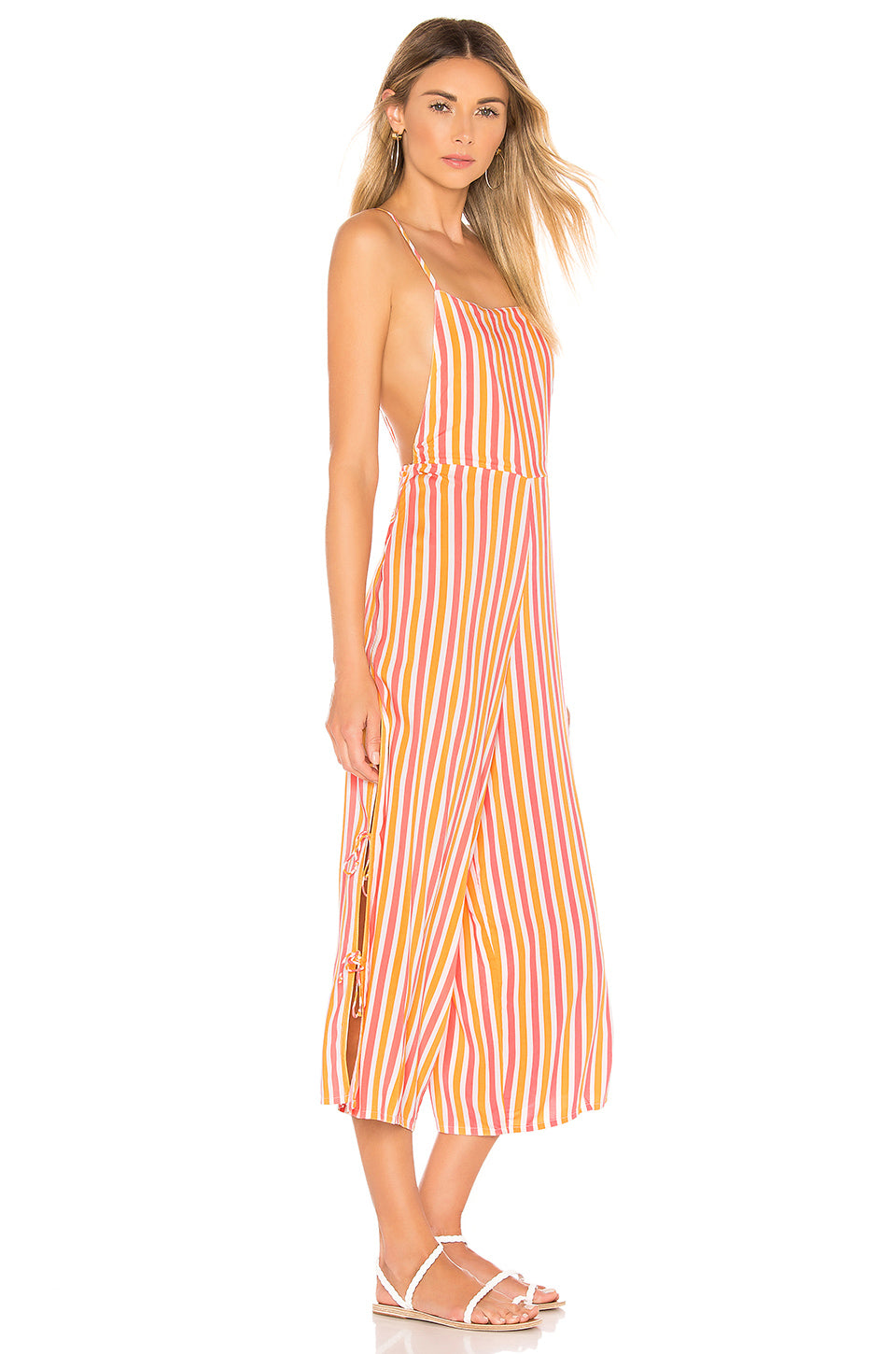 Andi Jumpsuit in PINK & YELLOW STRIPE