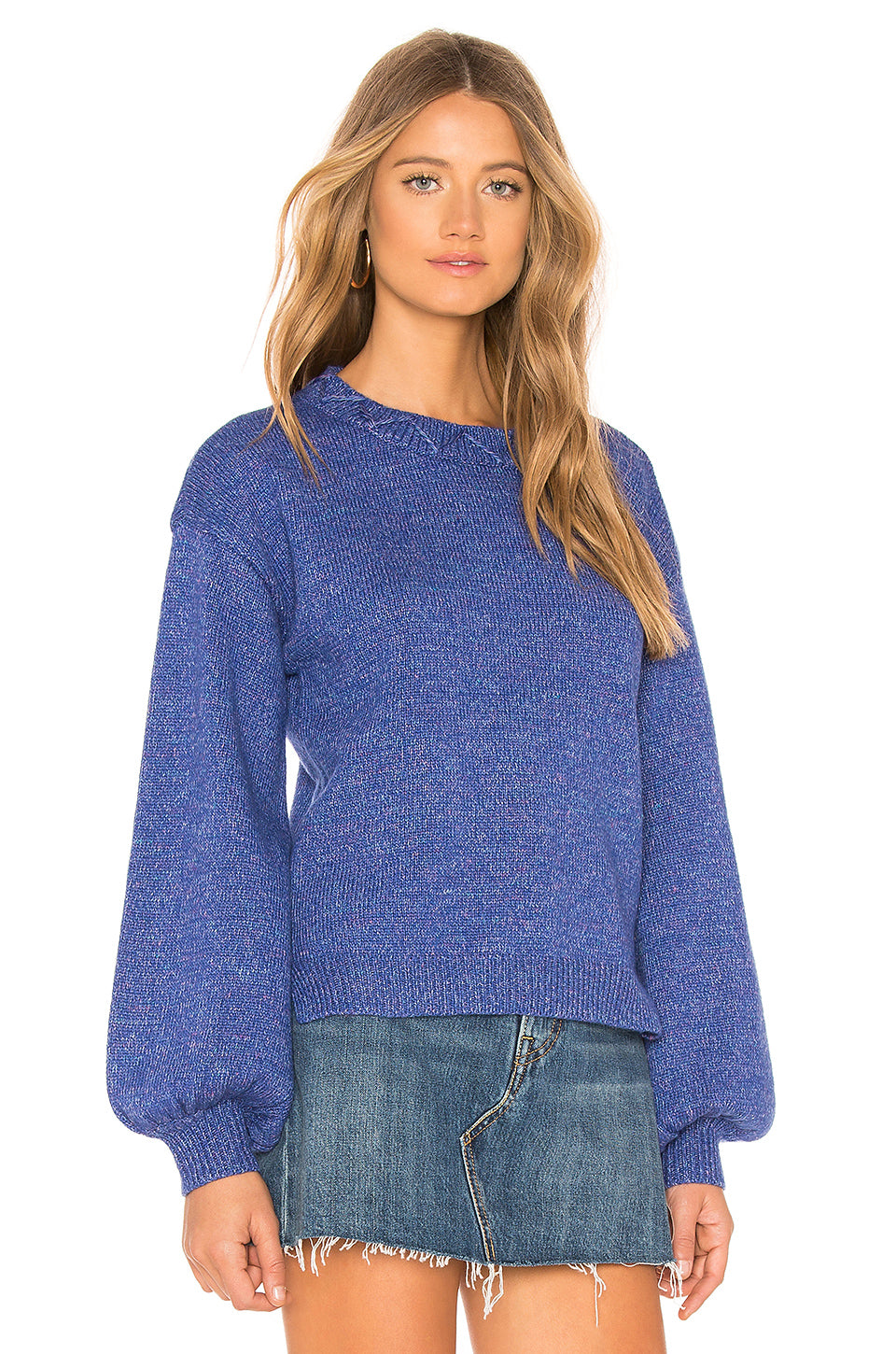 Anna Sweater in BLUE HEATHER
