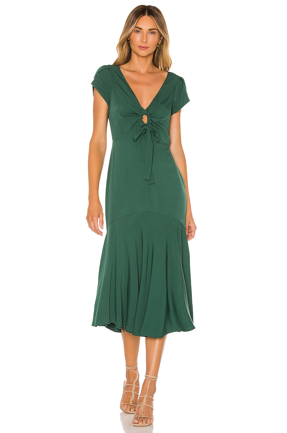 Avalynn Dress in EMERALD GREEN