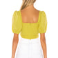 Berenice Top in CHARTREUSE GREEN