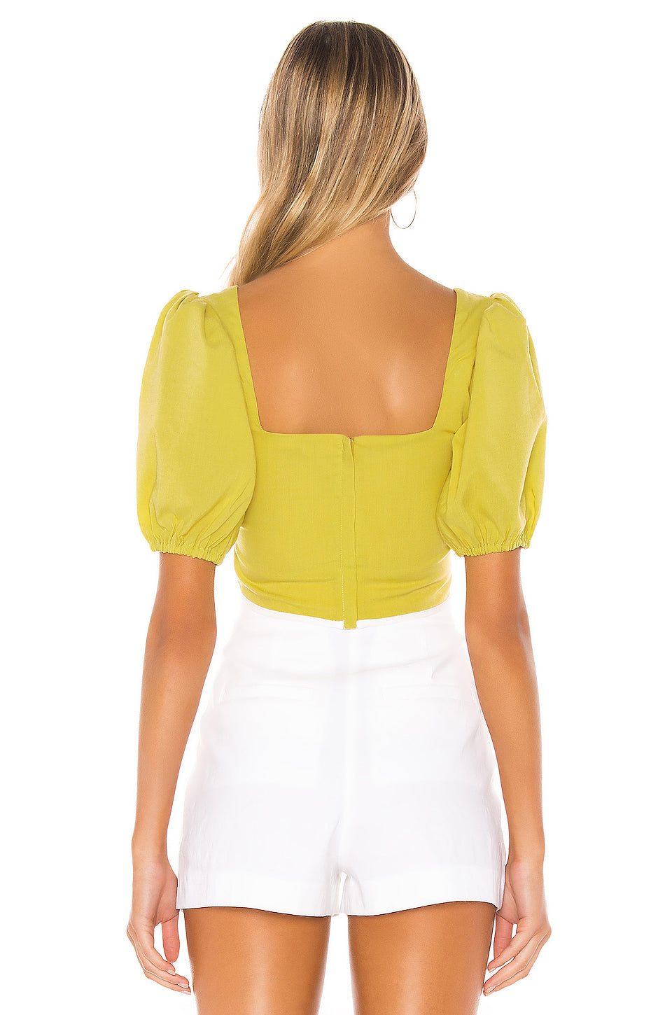Berenice Top in CHARTREUSE GREEN