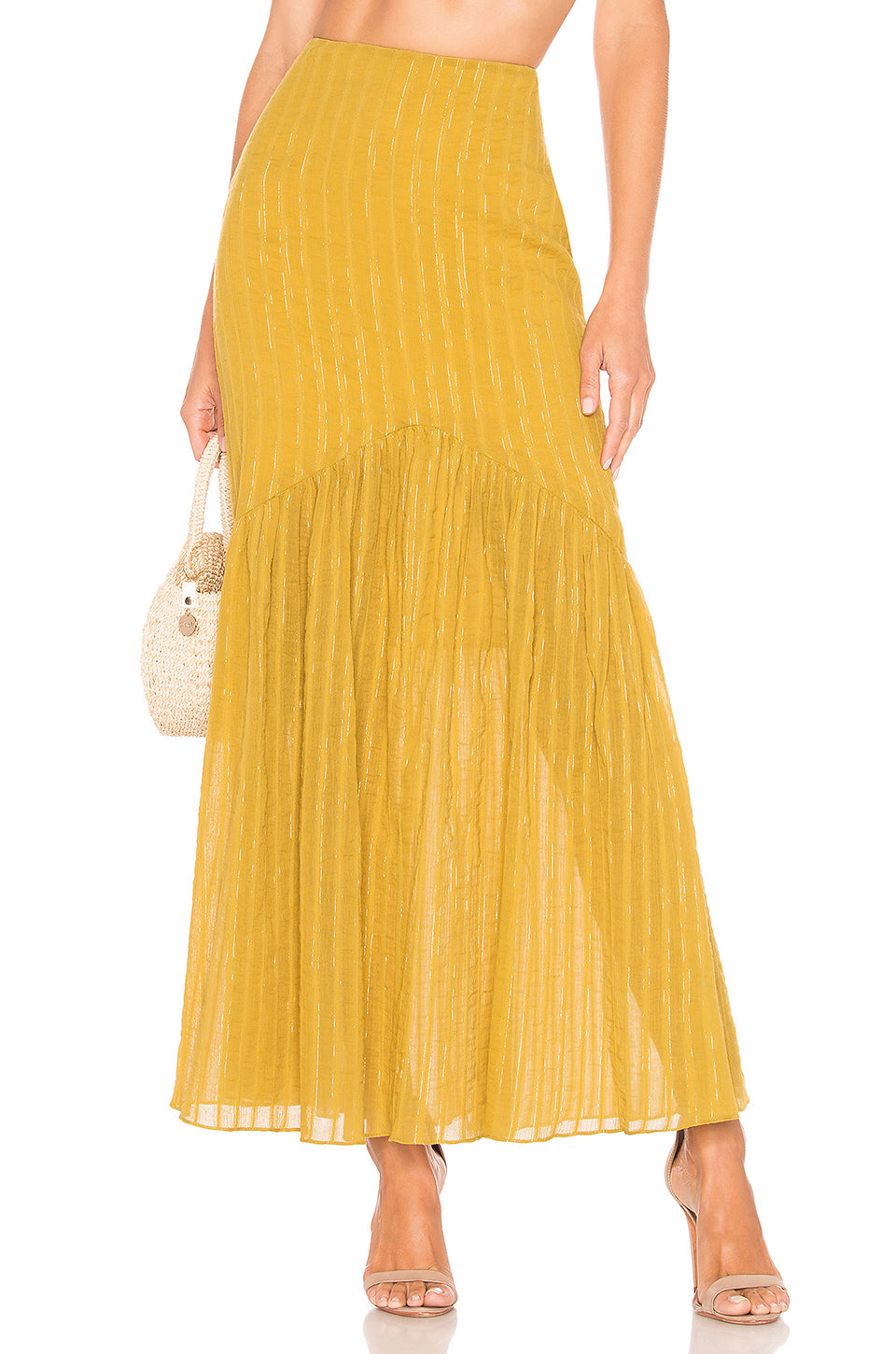 Cameron Skirt in PEAR YELLOW