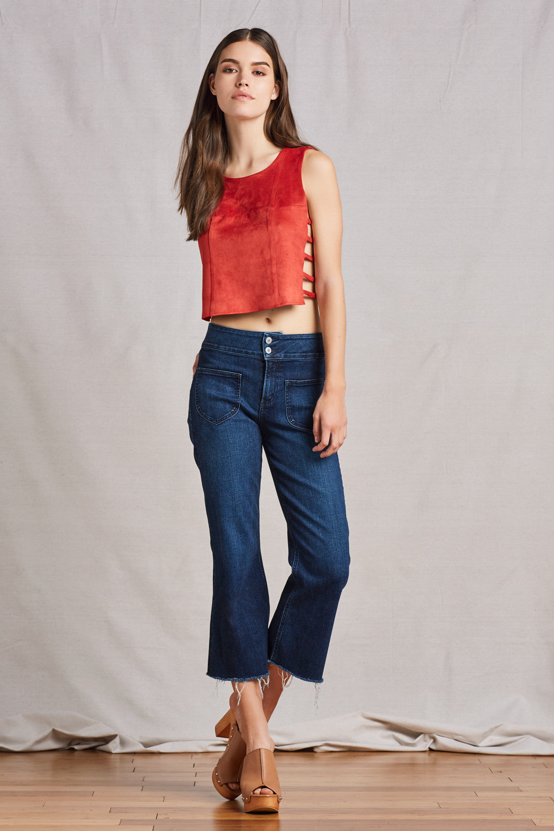Camilla Crop Flare Jean in MOSCOW