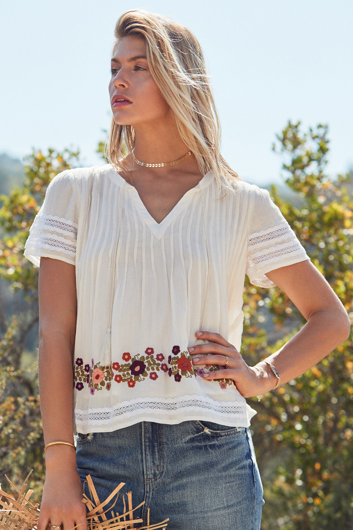 Carley Top in CREME