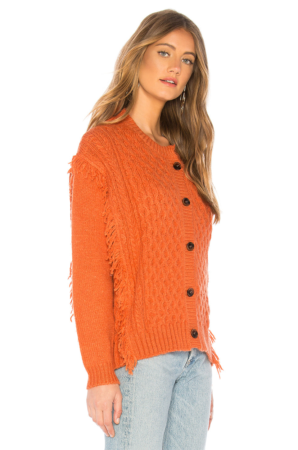 Chester Sweater Jacket in CORAL