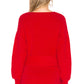 Didi Sweater Robe in RED