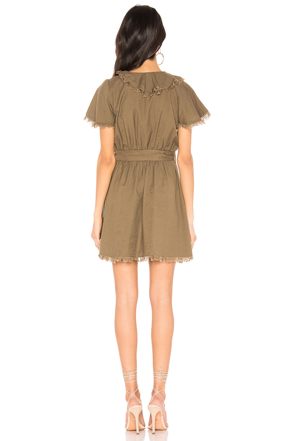 Elias Dress in OLIVE GREEN