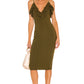 Elodie Dress in ARMY GREEN