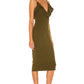Elodie Dress in ARMY GREEN