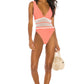 Evia One Piece in HOT APRICOT