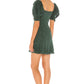 Evie Dress in DEEP KELLY GREEN