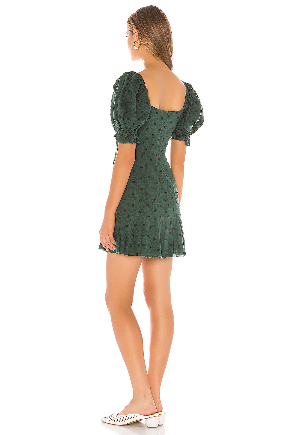 Evie Dress in DEEP KELLY GREEN