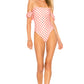 Felicity One Piece in PINK AND RED DOT