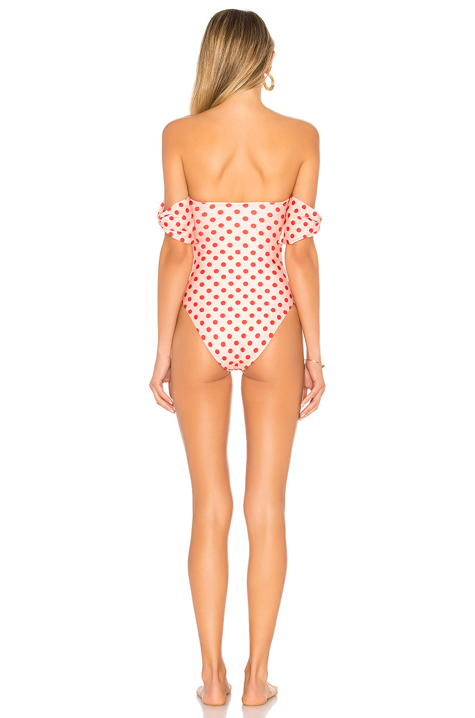 Felicity One Piece in PINK AND RED DOT