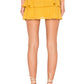 Flora Belted Skirt in MUSTARD YELLOW