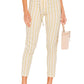 Greyson Pant in IVY & YELLOW STRIPE