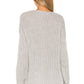Helen Wrap Sweater in LIGHT GREY