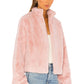 Inori Faux Fur Jacket in BLUSH PINK