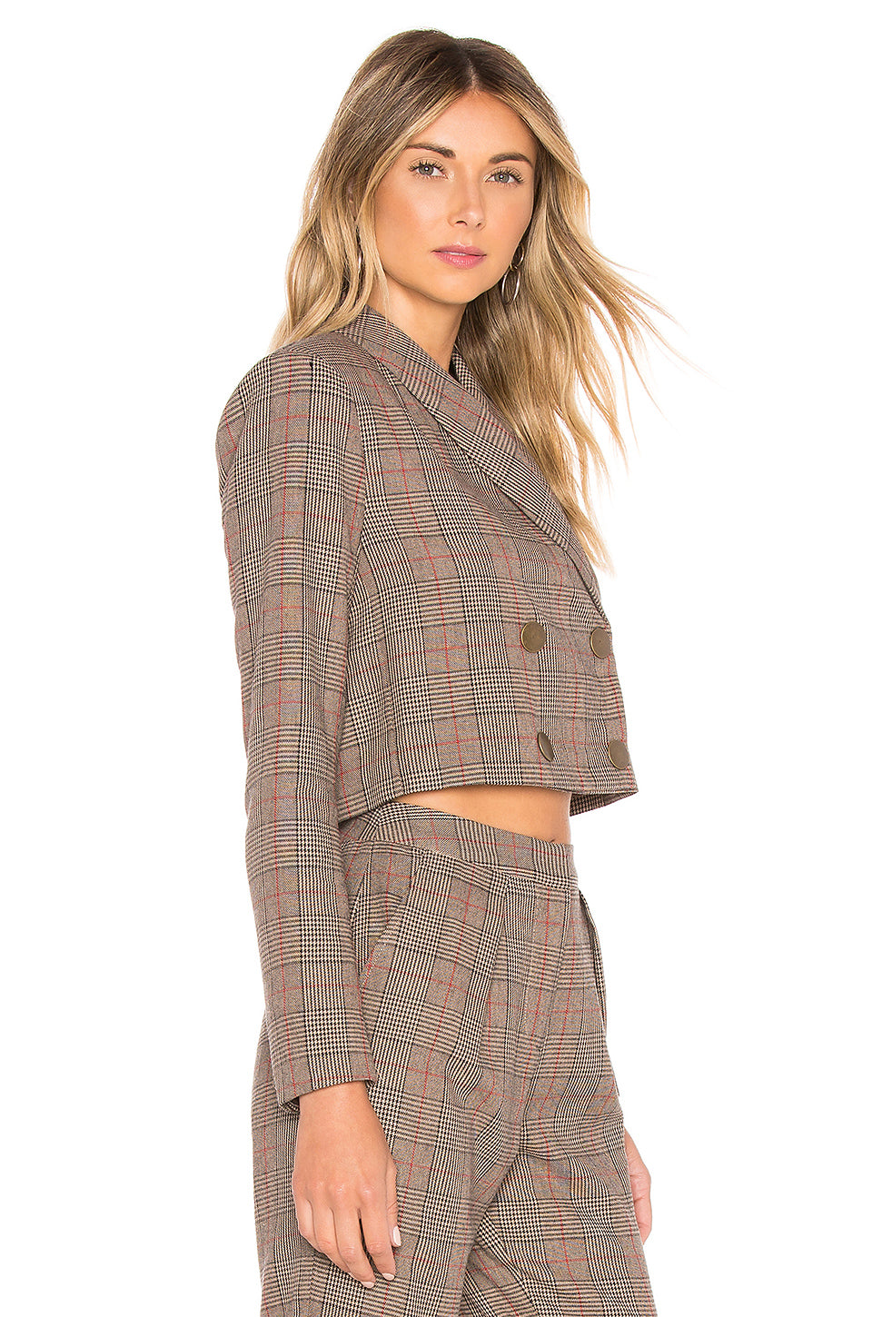 Kendra Jacket in CLASSIC BROWN PLAID